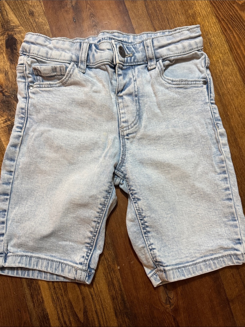 Denim&Co Light Wash Denim Shorts for Kids
